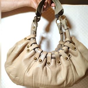 EUC  BCBBmaxazria Tan Leather Hobo/Shoulder Bag